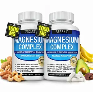 2 Piece Toplux Magnesium Complex PX 8 Essential Magnesium Supplement