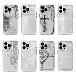 Suitable Ins Style Creative Fashion New Mobile Transparent Phone Case For iPhone 17 16 15 14 13 12 Pro Max Plus Anti Fall Birthday And Holiday Gifts Case Cover