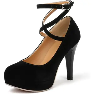 Fashion Vintage Womens Small Bowtie Platform Pumps Ladies Sexy High Heeled Shoes