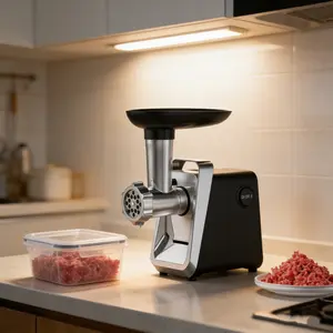 1pc Home Kitchen Electric Meat Grinder & Sausage Stuffer, 2800W High Power 200RPM, Durable ABS Shell Cast Aluminum Head, 120V US Plug, Multifunctional Mincer for Daily Meat Processing Homemade Sausage Making