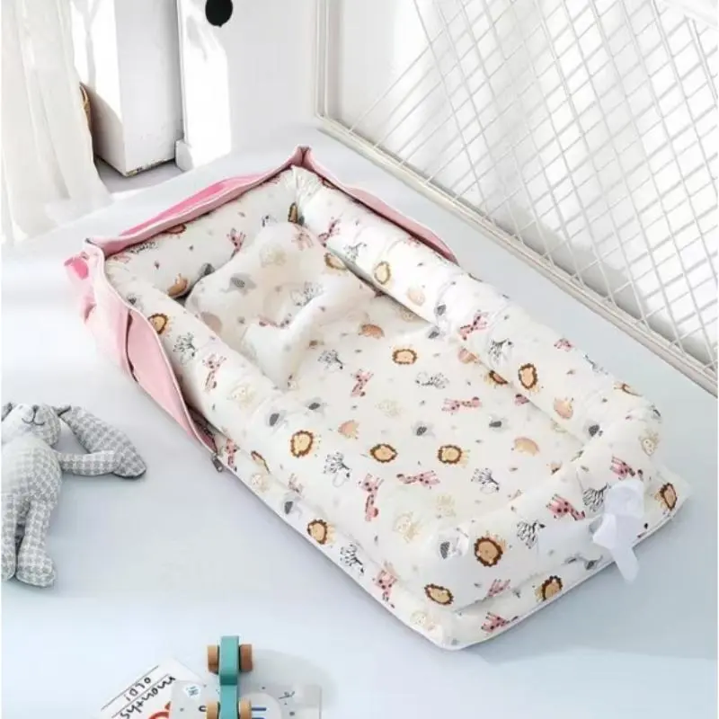 Portable Baby Bed, Baby Crib, Crib for Newborns, Foldable Portable Crib, Newborn Bassinet, Baby Bed for Home, Travel, Outdoor, Baby Furniture for Infant & Toddler