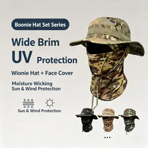 Bucket Hat - 360° Sun Protection, Windproof,  Outdoor Fishing Hat, Quality Caps glasses detachable goggles, Outdoor Hats, Sports Outdoor Hats