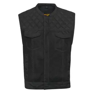 Road Warrior Men's Textile Motorcycle Vest MC20205