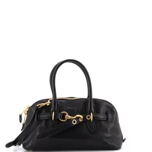Pre-owned miu miu Leather Top Handle Bags Aventure Top Handle Bag Regular by Rebag