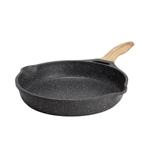 Cast Aluminum 12 Fry Pan, Charcoal Speckle - Cookware for Easy Cooking Frying Lightweight