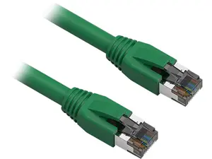 Nippon Labs Cat8 RJ45 50FT Ethernet Patch Internet Network LAN Cable, Indoor/Outdoor, 24AWG, Shielded Latest 40Gbps 2000Mhz, Weatherproof S/FTP for Router, PS4, PS5, Xbox, PoE, Switch, Modem (Green)