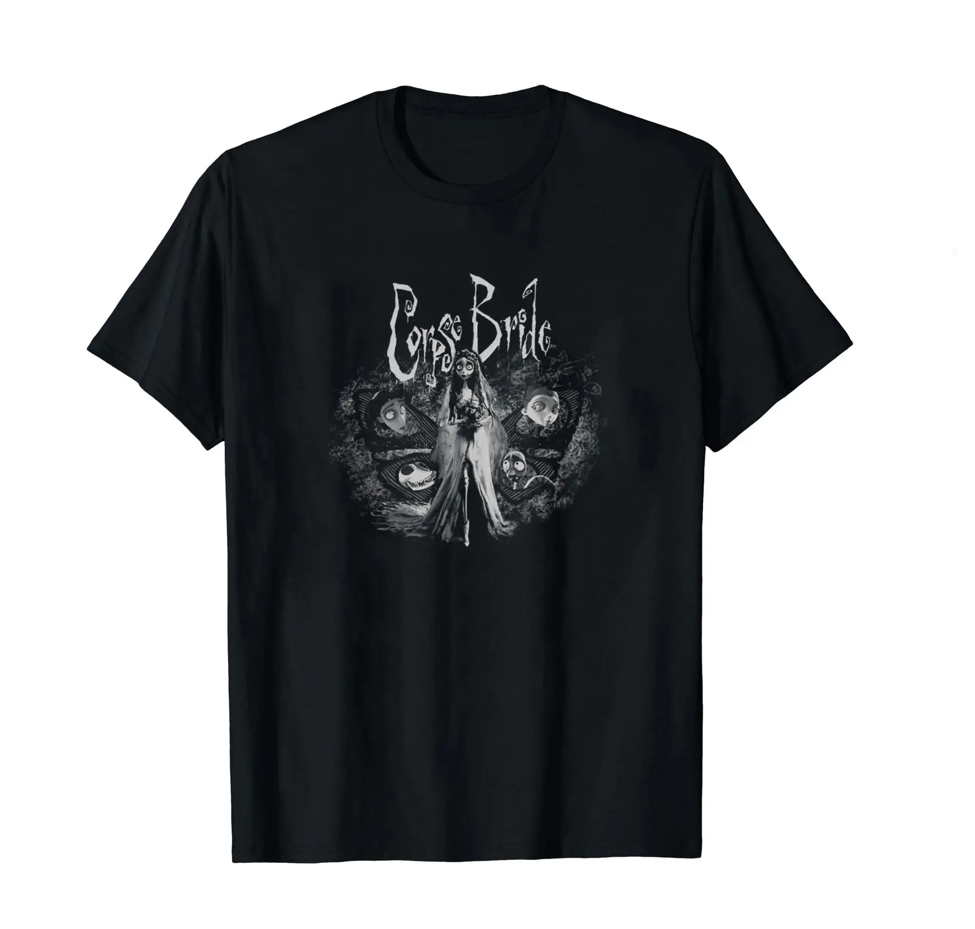 VintageTee Gildan Corpse Bride T-shirt, Corpse Bride animated Film Vintage Art Print T-shirt, Victor Van Dort, Gifts For Him, Her, Film fan on Birthday, Halloween Cotton Top Crewneck Shortsleeve Tshirt Festive