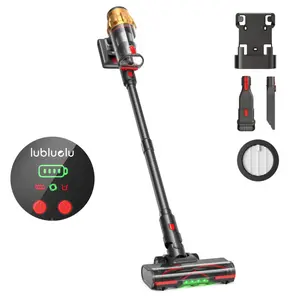 Lubluelu Cordless Stick Vacuum Cleaner, 550W Brushless Motor with 45KPa Suction Power, Rechargeable Home Cleaning Tool with LED Brush for Pet Hair, Carpets & Floors