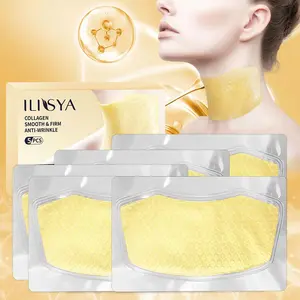 Collagen Neck Mask, 5 Counts/box Hydrating Neck Care Mask, Reduces The Look Of Neck Fine Lines, Moisturizing Neck Care Product for Women & Men,  Collagen Mask, Body Care, Moisturizer