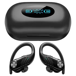 Wireless Bluetooth Earbuds with LED Display & 1800mAh Charging Case, Bluetooth 5.3, IPX7 Waterproof Sports Earbuds with Ear-Hook for Cell Phones, Laptops and Computers - Audio Earphones Headphone Electronic Headset Chargeable.