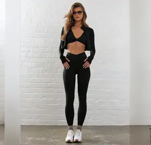 Musera Sport Crossover Dipped Waist Fitted Contour Active-Wear Leggings , Padel, Tennis, Pickleball Gym Fitness Fall Winter