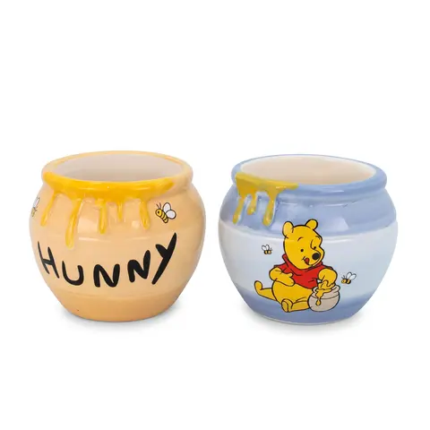 $21.99 | Disney Winnie the Pooh Hunny Pot Sculpted Ceramic Mini Mugs | Set of 2