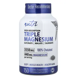 Nutri Triple Magnesium, High Absorption, 150 Vegan Capsules