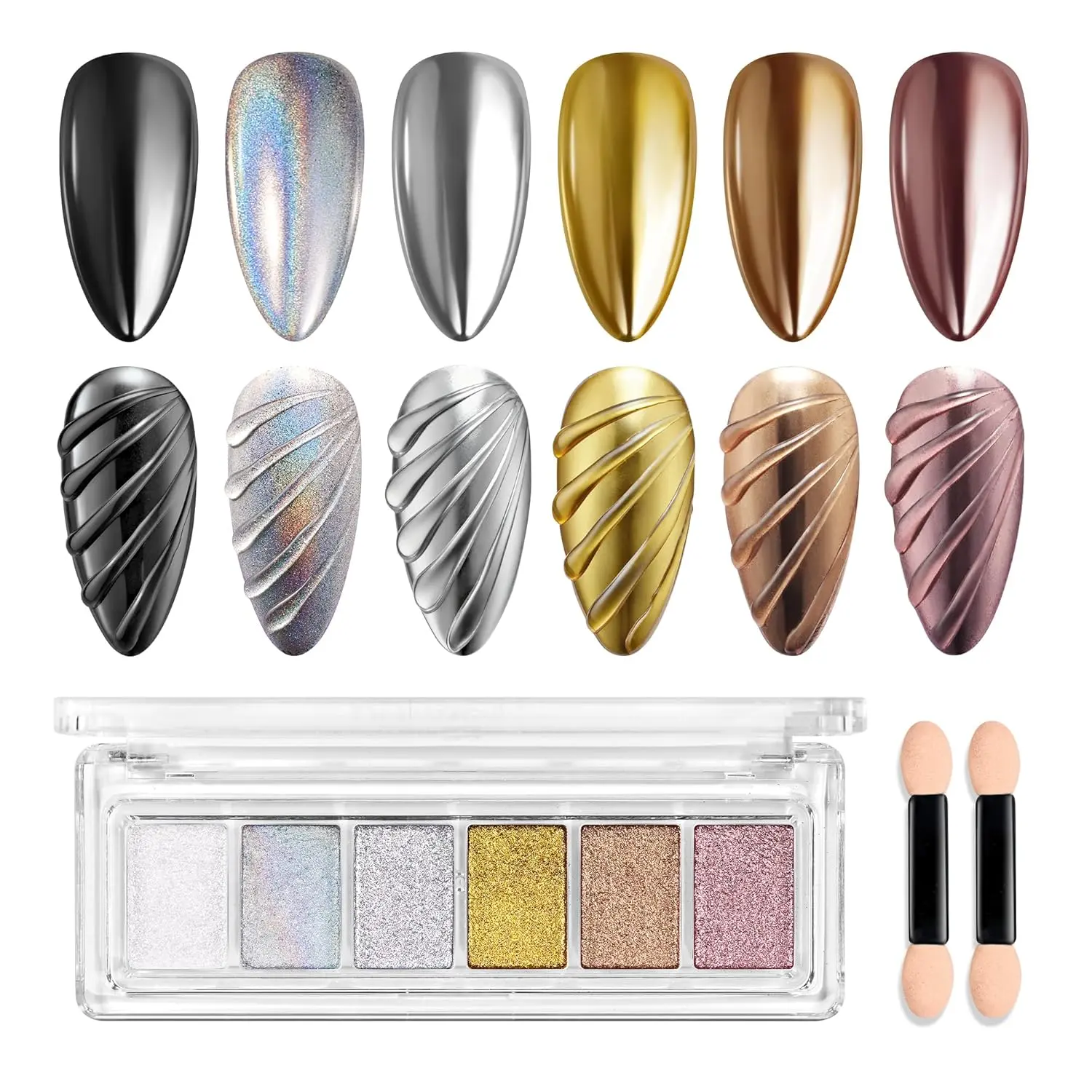 6-IN-1 Chrome Nail Powder