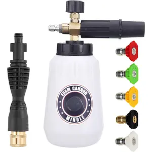 Foa Cannon, Copatible with Portland Husky and Ryobi  Washer, with 5 Nozzle Tips, 1/4 Inch Quick Connector
