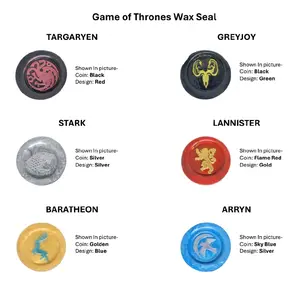 Game of Thrones Wax Stamp Seal - Perfect for Gifting (5 stamps per 1 order)