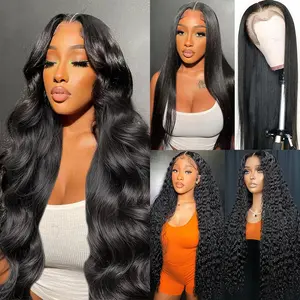 [Combo sale 22"&22"&30"] 22inch +22inch +30inch Body Wave Lace Front Wigs Human Hair Pre Plucked 13x4 HD Lace Front Wigs Human Hair 180% Density Body Wave Glueless Frontal Wigs Human Hair for Women