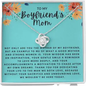 Generic Gift to My Boyfriends Mom Necklace with Gift Box 85 Standard Box