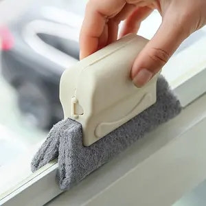Multifunctional household door and window cleaning brush for grooves gaps and blind spots