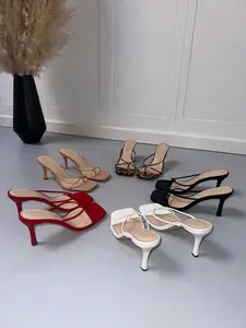 Dovie Mid Heels - 5 COLORS Elegant Black Strappy Sandals with Comfortable Heel for Women's Fashion True to Size Stylish & Comfortable