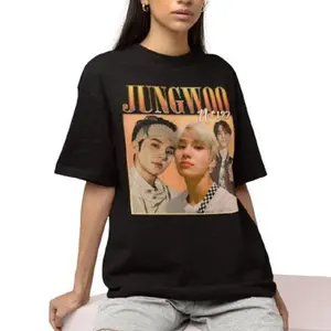 Nct 127 Jungwoo Retro Bootleg Tee Op T-shirt For Nct Fans Op Andise & Gifts Tshirt Cotton Fit
