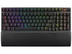 ASUS ROG Strix Scope II 96 Wireless Gaming Keyboard, Tri-Mode Connection, Dampening Foam & Switch-Dampening Pads, Hot-Swappable Pre-lubed ROG NX Snow Switches, PBT Keycaps, RGB-Black