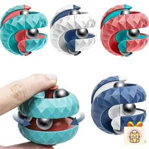 Kids Stress Relief Toys Gift Set Educational Fidget Toys for Boys Girls with Ball Track Spinning Top Puzzle Game Early Learning Sensory Toys for Kids Gift Idea