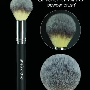 She's a Diva Tapered Powder Brush - Soft Bristles for Flawless Application - Perfect for Makeup Artists and Beauty Enthusiasts