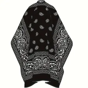 Professional Large Haircut Cape, Durable Fabric Protects Clothing from Hair Clippings & Debris, Barber Accessories for Salon Styling, Heatless, Barber Equipment