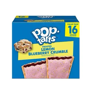 Frosted Lemon Blueberry Crumble Pop-Tarts, Value Pack with 16 Toaster Pastries