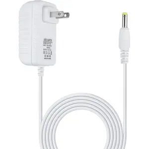 15W Power Adapter Compatible with Echo Dot (3rd, 4th, 5th Generation) and Echo Pop, Smart Speaker & TV Cube, 2-Meter White Wall Plug Power Cable