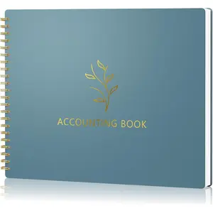 Accounting Ledger Book for Small Business Bookkeeping Personal Use, Horizontal Expense  Notebook for Family Budget, Bookkeeping Record Book  Expense Income Log Journal, Pastel Blue