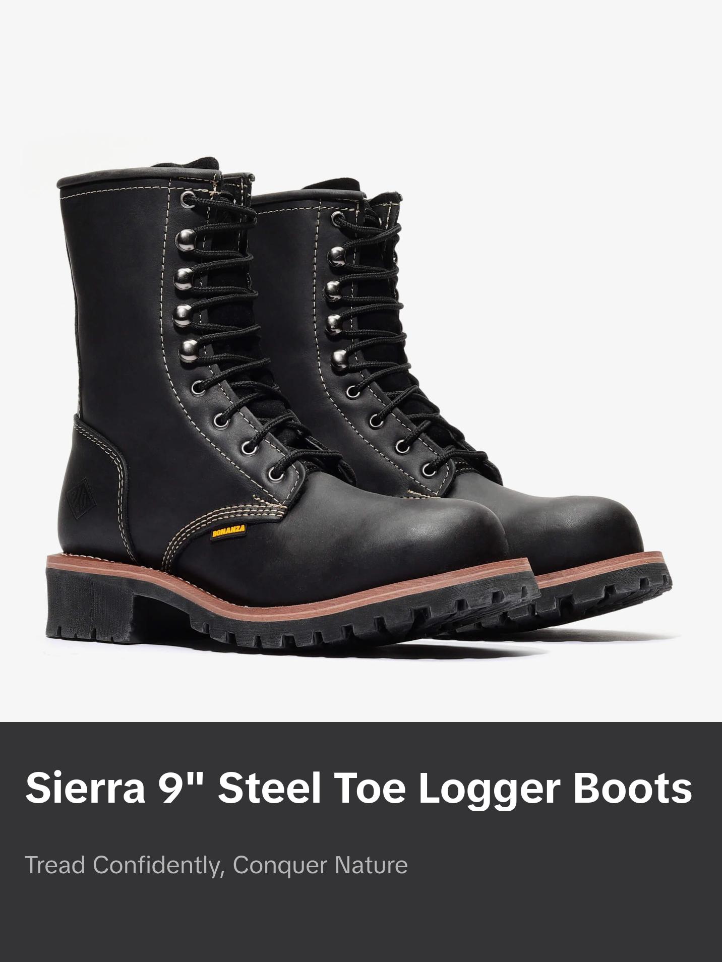 SIERRA 9" LOGGER (STEEL TOE)