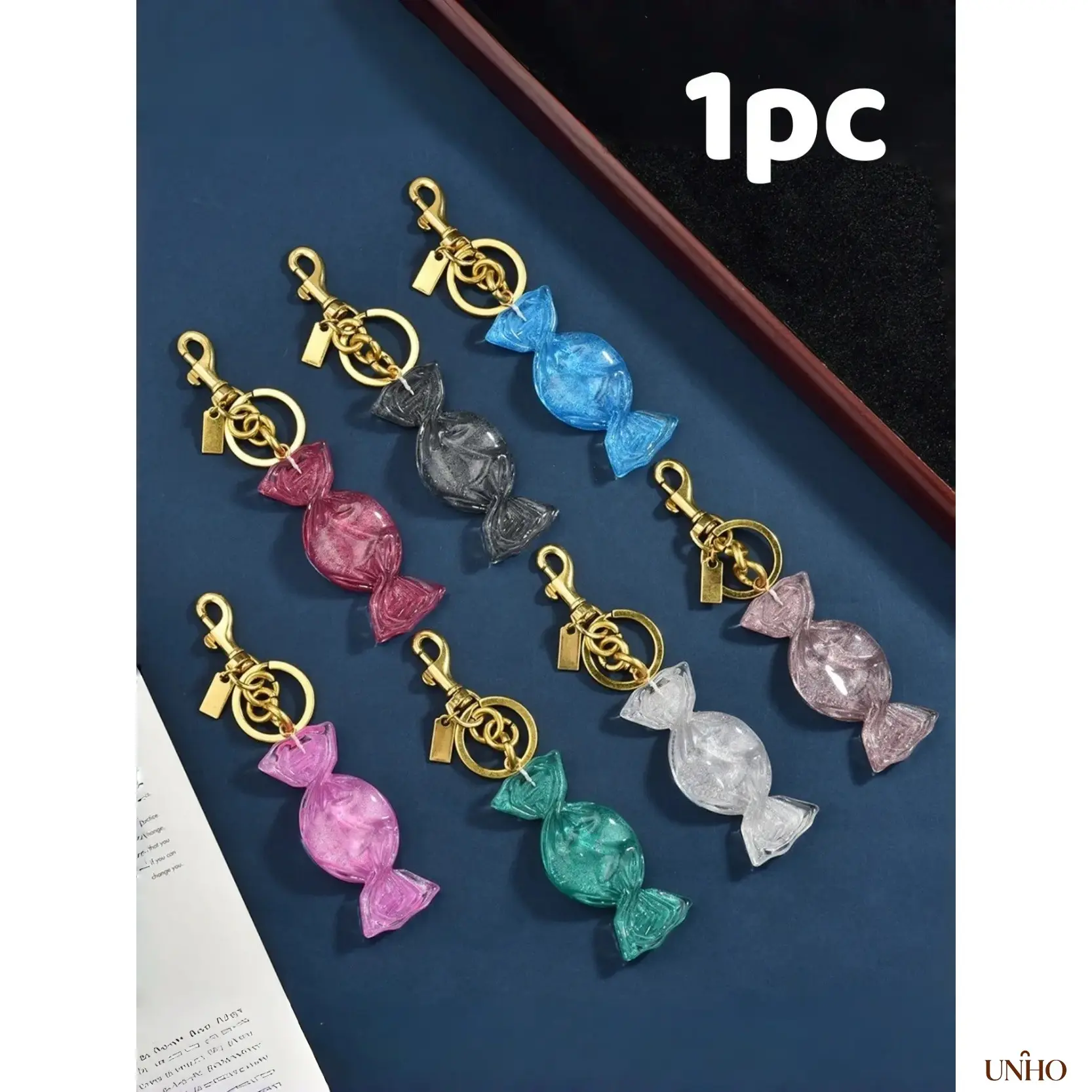 Y2K Glitter Candy Key Ring Bag Charm For Girls And College Students, Multicolor Sparkly Cartoon Pendant, Versatile Decor Accessory For Handbags And Sweet Graduation Mother’s Day Gift