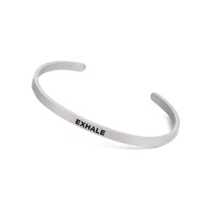 Meditational Cuff Bracelet, Exhale