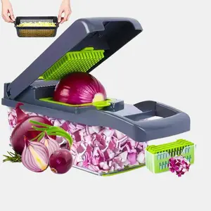 "12-in-1 Veggie Chopper 💥 Slice, Dice & Meal Prep in Seconds!" no brand