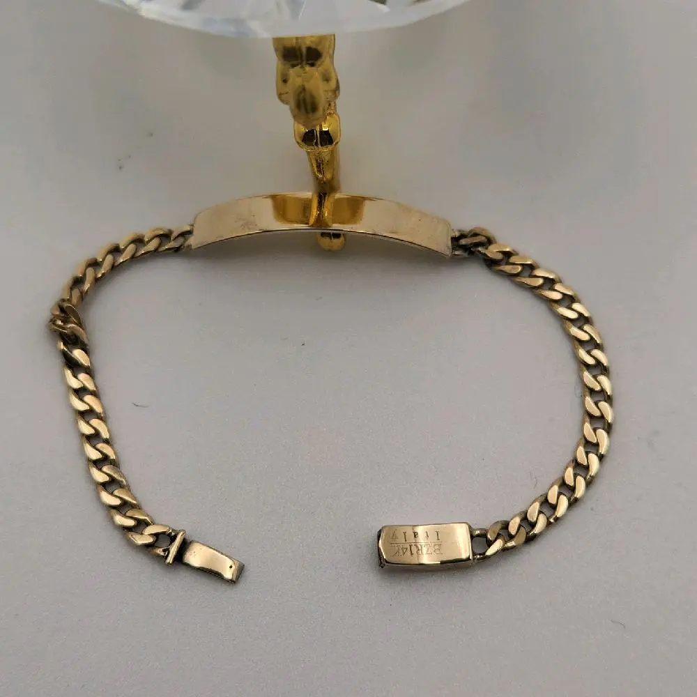 Cuban Gold 14k Bracelet 5" 3.0mm Unisex - Gold Color, 585/14K Material, Perfect for Various Occasions