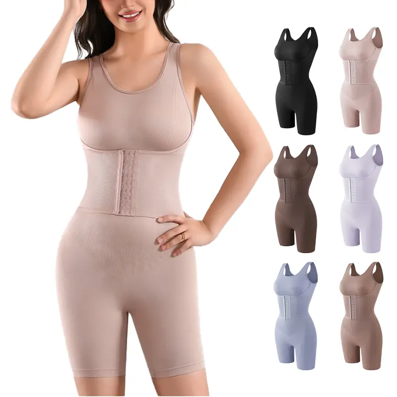 Women's Postpartum Shapewear Bodysuit, Tummy Control, Butt Lifting and Wide-Size Hook-and-Eye Shaper