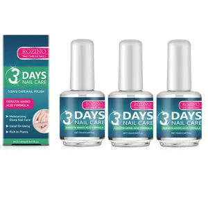 Keratin & Amino Acid Clear Nail Treatment Oil,Cuticle Oil with Aloe Vera, Lavender, Macadamia Nut Seed Oil, Moisturizing and Conditioning for Nails & Dry Hands 16ml*3 (CLEAR)