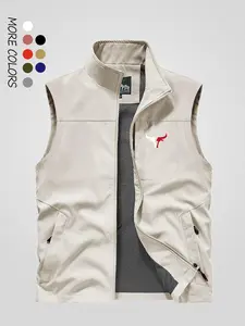 Men's Hooded Fishing Vest, Outdoor Hiking Camping Tactical Vest, Multi-Functional Summer Workwear Photography Jacket, New Arrival