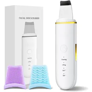 Skin Scrubber Face Spatula Skin Spatula Pore Cleaner Blackhead Remover Tools for Facial Deep Cleansing-4 Modes -White Skincare Gift