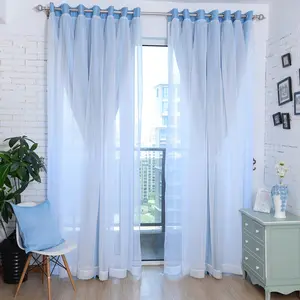 Double Layer Curtain, Modern Simple Window Curtain, Home Decorative Curtain for Living Room Bedroom, Home Decor Supplies, Decoration Items