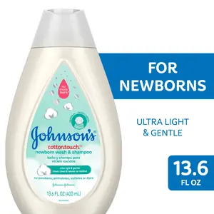 Johnson'S Cottontouch for Newborn Baby and Toddler Bath Shampoo and Body Wash, 13.6 Oz Johnson & Johnson