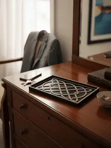 Celtic Knot Valet Tray - 3D Printed EDC Organizer - Irish Knot Work Desk Catchall - Nightstand Organizer - Unique Gift for Him