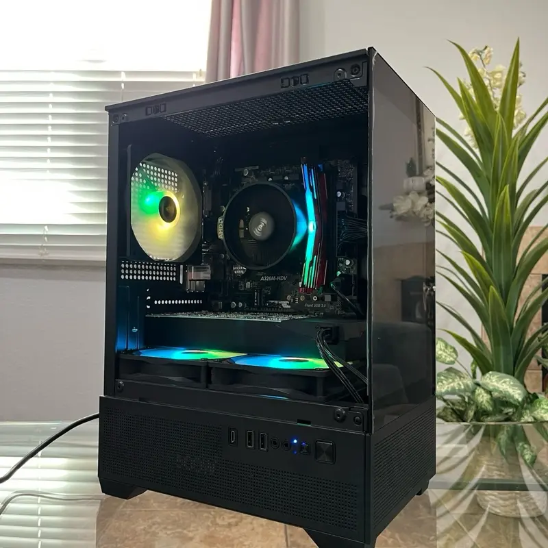 GTX 1060 6GB, Ryzen 5 2600, 8GB RAM | Black RGB Gaming Computer/PC