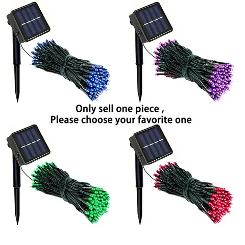 100 LED Solar String Lights with 8 Lighting Modes, Ideal for Indoor and Outdoor Decoration, Perfect for Events and Festivities, Decorative Led Light