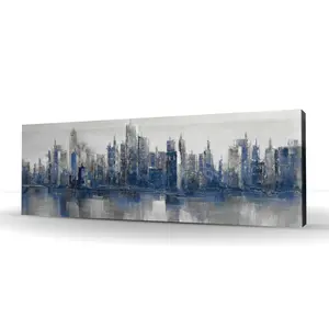 Begin Home Decor C1RC2060PPMOSU 20 x 60 in. Melancholy City - Industrial Canvas Art for Home Decor