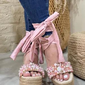 Celen-  Platform Wedge Sandals, Women's Footwear with Shoe, Slipper, Flipflop Design Elements