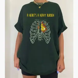 A Heart's A Heavy Burden T-shirt  | Sophie Hatter Quote | Miyazaki Shirt | Anime Shirt | Howls Castle Shirt