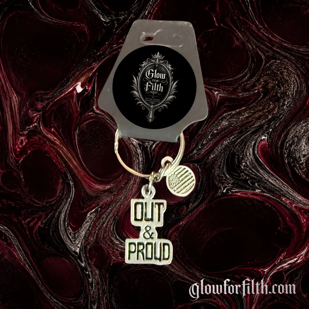 Out & Proud Pewter Keychain